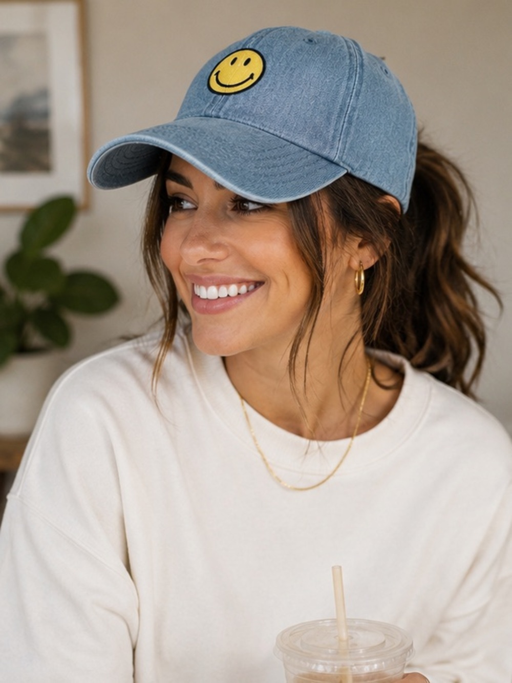 American Eagle Smiley Hat Denim **2 for 20**